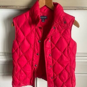 Lands' End Bright Red Vest